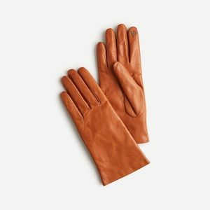 J Crew Cashmere-lined leather gloves